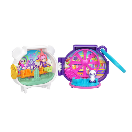 Polly Pocket Zestaw Kompaktowy Pet Connects Panda figurki i akcesoria