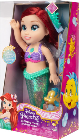 Lalka Disney Princess śpiewająca Arielka Ariel Mała Syrenka + akcesoria 35 cm