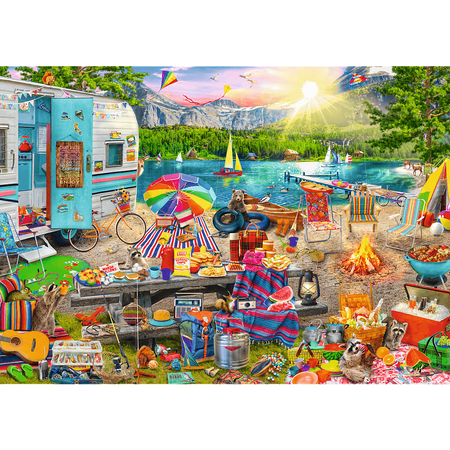 Puzzle Wycieczka kamperem Hidden Shapes 1003 elementy Trefl 10677