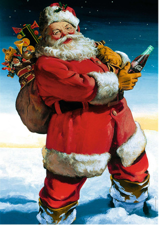 Puzzle 1000 Coca Cola Mikołaj Na Śniegu Puzzle Świąteczne Trefl