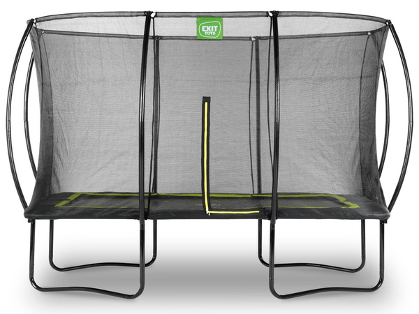 Trampolina ogrodowa z siatką zabezpieczającą Silhouette 244x366 cm czarna