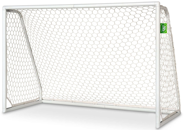 Bramka aluminiowa biała do gry w piłkę nożną Scala 180x120 cm