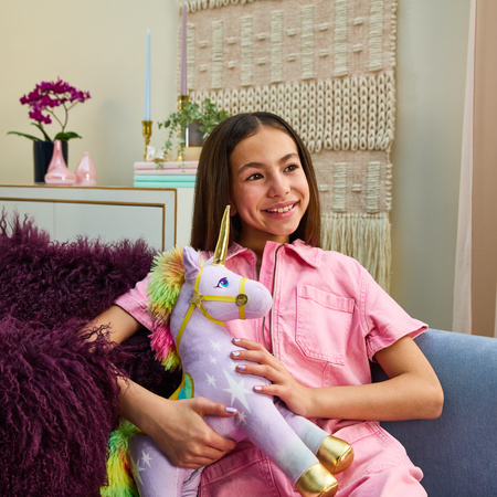 Akademia Jednorożców Maskotka Pluszowy Jednorożec Wildstar ze światłem 35 cm