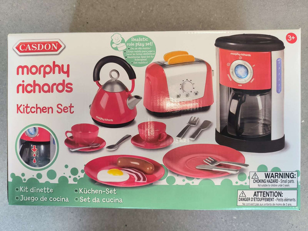 OUTLET Kuchenny zestaw dla dzieci czajnik toster Morphy Richards Casdon NIEKOMPLETNY