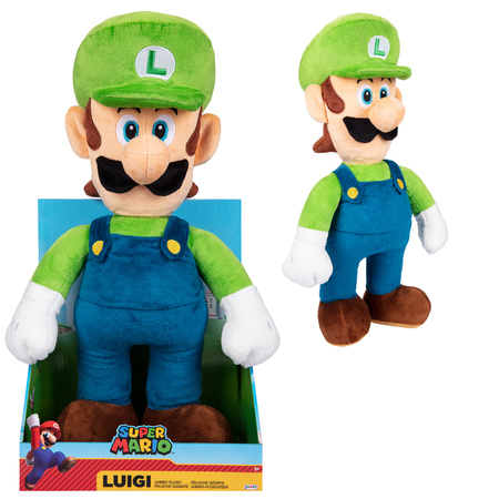 Super Mario Duża Maskotka Luigi Pluszak Jumbo Plush 49 cm