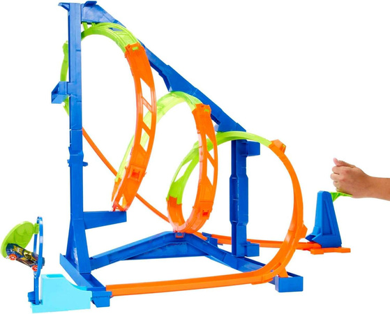 Hot Wheels zestaw Tor samochodowy Epicka Pętla zestaw do zabawy + pojazd