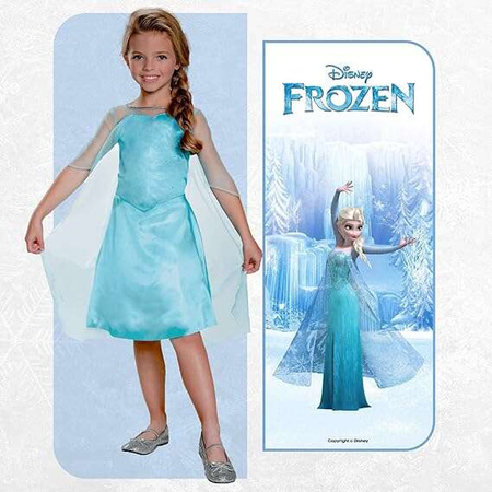 Strój karnawałowy Disney Kraina Lodu Elsa Frozen księżniczka 124-135 cm (7-8 lat)