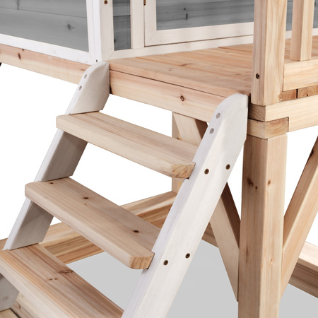 Drewniany domek ogrodowy dla dzieci Loft 500 - szary