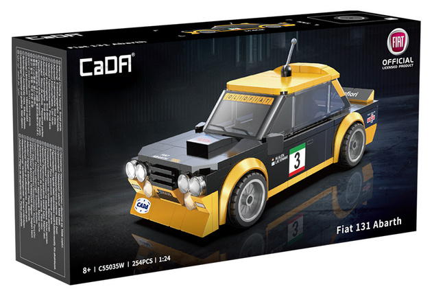 Klocki konstrukcyjne CaDA wyścigówka Samochód wyścigowy Fiat 131 Abarth Auto sportowe 254 elementy