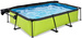 Basen ogrodowy 300x200x65 cm z pompą filtrującą i markizą zielony