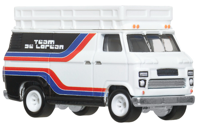 Hot Wheels Premium zestaw pojazdów Team Delorean Rally Hauler #78 DMC Delorean