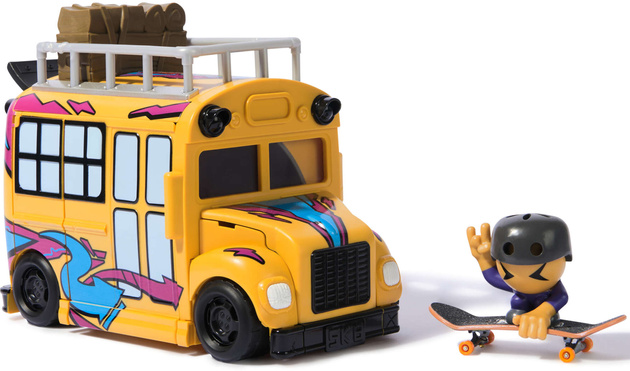Autobus Ultra Sk8 Crew Rampa Bus Tech Deck Fingerboard+deskorolka Z Figurką