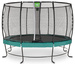 Trampolina ogrodowa z siatką zabezpieczającą Lotus Premium 366 cm zielona
