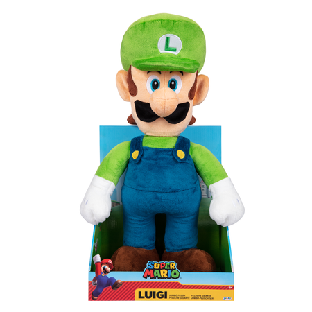 Super Mario Duża Maskotka Luigi Pluszak Jumbo Plush 49 cm