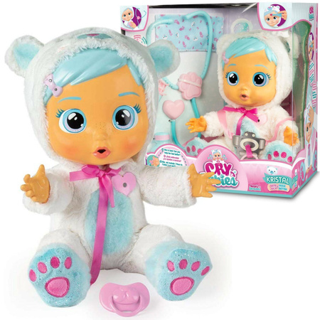 OUTLET Cry Babies chora Lalka Kristal płacze kaszle + zestaw lekarski WADLIWA