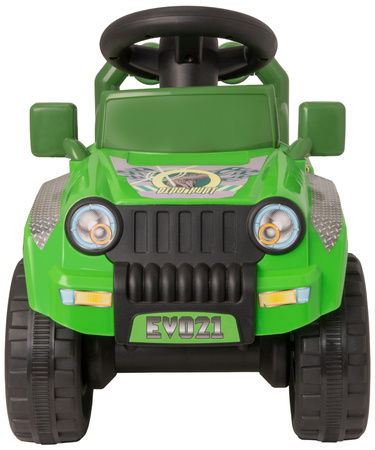 EVO Auto na akumulator dla dziecka jeździk pojazd terenowy z odczepianą przyczepą