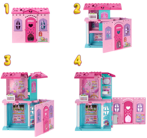 Zestaw Barbie Club Chelsea domek dla lalki Pop-Up House + akcesoria