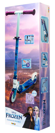 OUTLET Hulajnoga dwukołowa Kraina Lodu Disney składana z regulowaną kierownicą Frozen PRODUKT WADLIWY USZKODZONE OPAKOWANIE