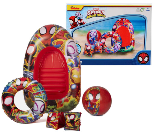 Zestaw do pływania Spidey i super-kumple ponton koło piłka rękawki