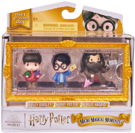 Harry Potter zestaw figurek Micro Magical Moments Harry, Hagrid, Dudley + akcesoria