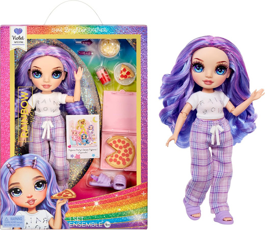 Lalka Rainbow High Junior Violet Willow Pyjama Party