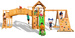 Plac zabaw drewniany XXL Fun Gym domek, huśtawka, zjeżdżalnia, ścianka i lina wspinaczkowa, most, drabinki