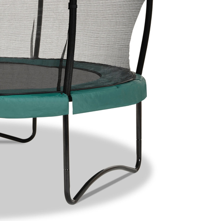 Trampolina ogrodowa z siatką zabezpieczającą Allure Classic 253 cm zielona
