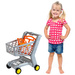 Zabawkowy zestaw sklepowy: Kasa z terminalem i skanerem + koszyk z akcesoriami i wózek na zakupy dla dzieci AGD 3+