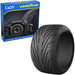CaDA Zestaw licencjonowanych opon Goodyear 1:10 do pojazdów RC i modeli statycznych 4 elementy D014-003