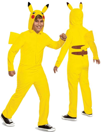 Strój karnawałowy Pokemon Pikachu kostium żółte przebranie 137-149 cm (10-12 lat) Kigurumi
