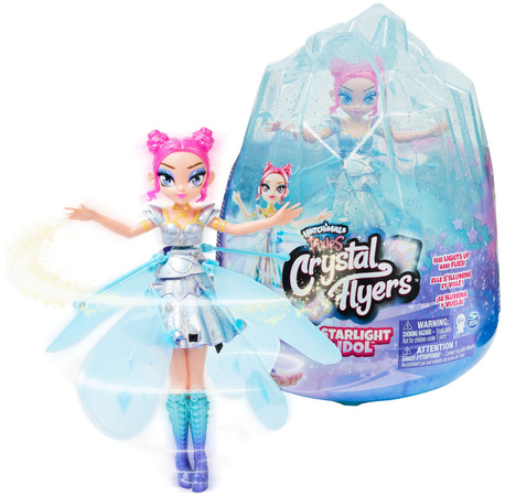Hatchimals Pixies Crystal Flyers latająca wróżka niebieska Starlight Idol Pop Star USZKODZONE OPAKOWANIE