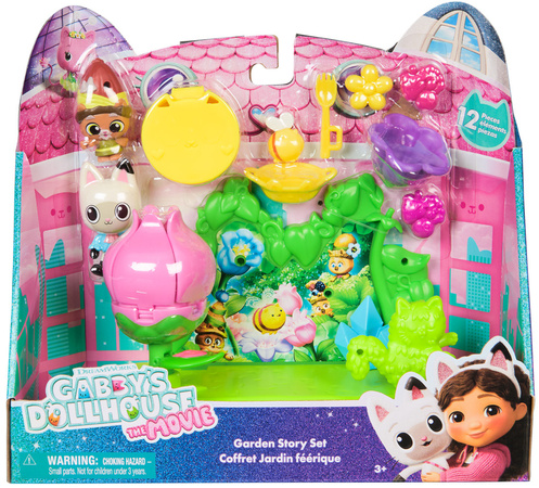 Koci domek Gabi Film Zestaw Ogrodowa Historia Garden Story Set Gabby's Dollhouse + figurki i akcesoria