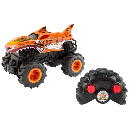Hot Wheels Monster Trucks Tiger Shark RC pojazd Zdalnie Sterowany Rekin Tygrysi