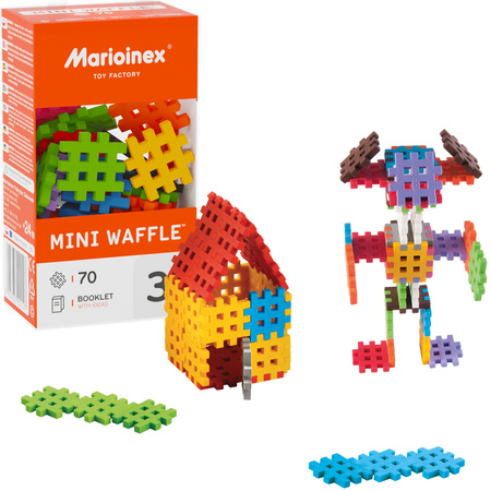 Klocki konstrukcyjne Mini Waffle 70 elementów Marioinex