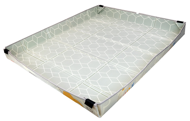 Dwustronna Składana Mata Edukacyjna 2w1 z pianki XPE Podłogowa Bezpieczna Humbi 200x180 cm z rzepami