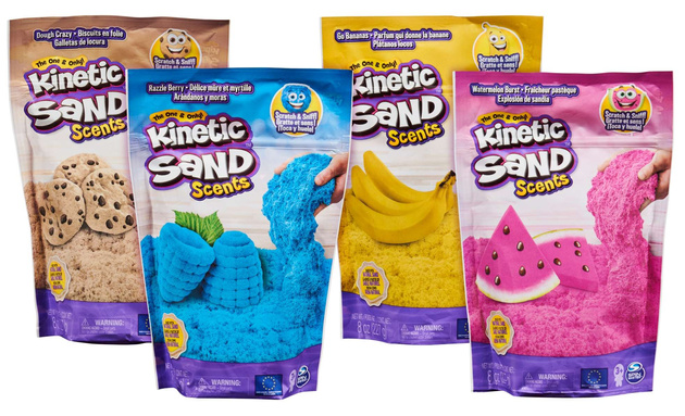 Piasek Kinetyczny Niebieski Pachnący Zapachowy Jagody Scents Kinetic Sand 227g