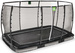 Trampolina ogrodowa z siatką zabezpieczającą do gruntu Allure Premium 214x366 cm czarna