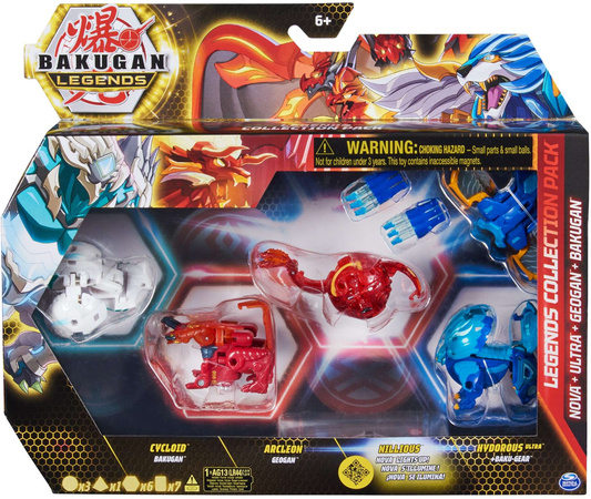 Bakugan Legends Bitewny Zestaw Kolekcjonerski Battle Collection Pack Cycloid + 5 figurek i karty