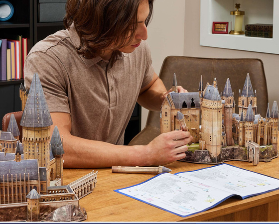 Puzzle 4D Build Harry Potter Hogwarts Zamek i pociąg Express modeli 3D do złożenia