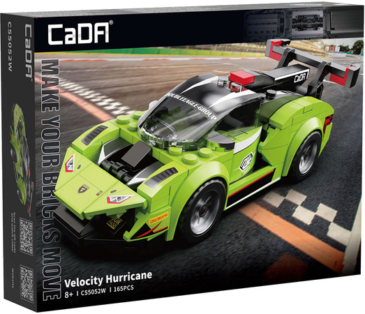Klocki Konstrukcyjne CaDA zestaw samochodów: Night Flash, Velocity Hurricane, Triumph Legend, Supersonic Star 614 el.