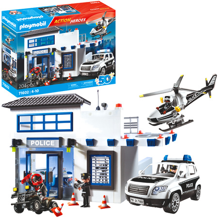 Playmobil Action Heroes Zestaw Posterunek Policji 204 elementy 