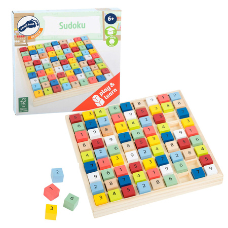 Small Foot Drewniane Sudoku kolorowe klocki