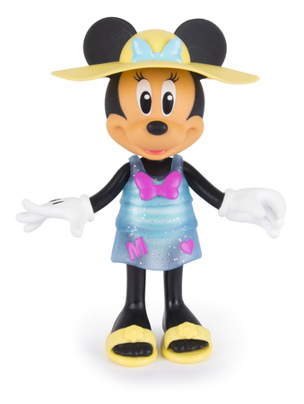 Disney Myszka Minnie Mini Lalka Plażowa + szafa stroje