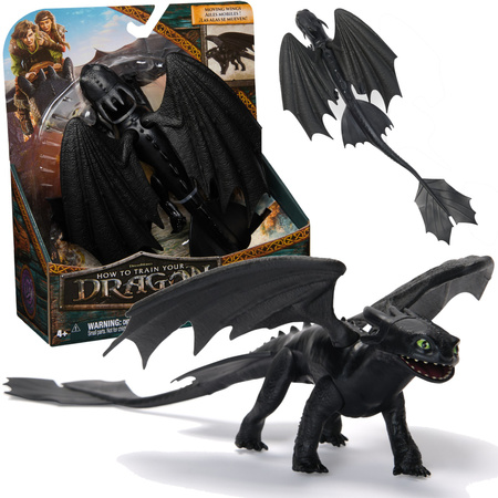 Jak Wytresować Smoka figurka Szczerbatek Toothless 21 cm
