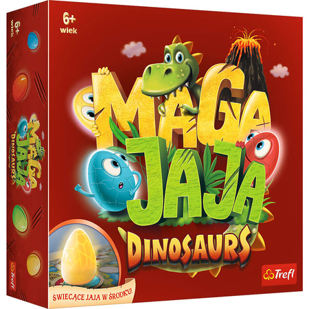 Magajaja Dinozaury Towarzyska Rodzinna Gra planszowa magiczne jajka 6+ Trefl