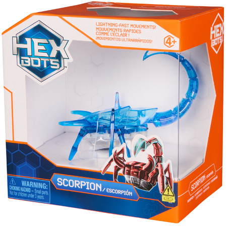 Hex Bots Ruchoma Figurka Scorpion Niebieski Zabawka Sensoryczna Światło