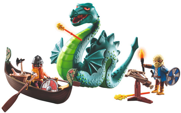 Playmobil Zestaw Wiking z morskim potworem 40 elementów