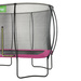 Trampolina ogrodowa z siatką zabezpieczającą Silhouette 244x366 cm różowa