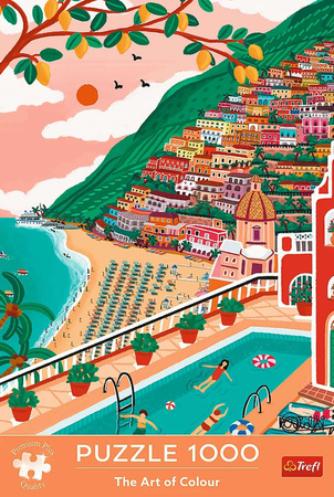 Puzzle 1000 The Art of Colour Miasto Positano we Włoszech Trefl 12+
