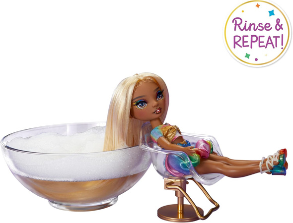 Lalka Rainbow High Hair Chalk Style Meline Luxe zestaw do kolorowanie włosów